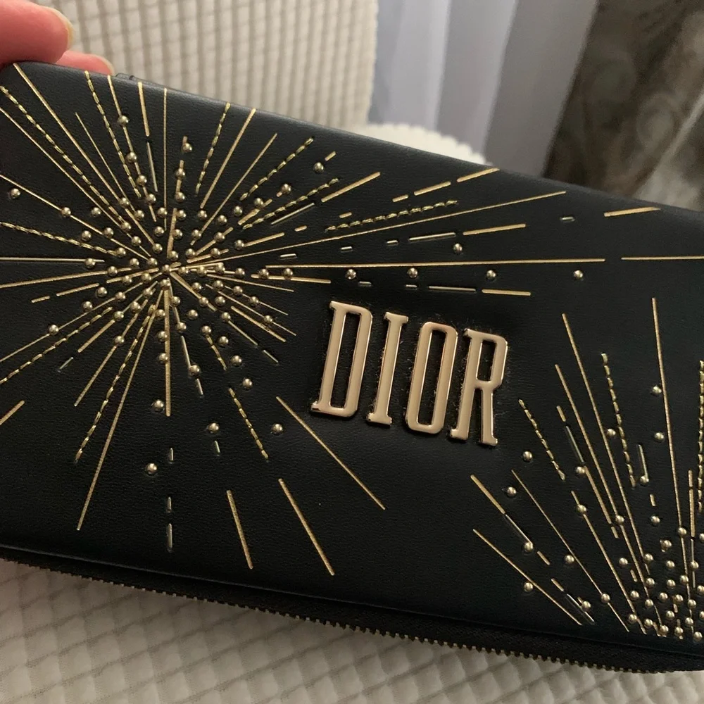 Dior Black and Gold Wallet